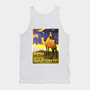 HELIOPOLIS EGYPT Great Aviation Air Plane Exhibition Vintage Travel Tank Top